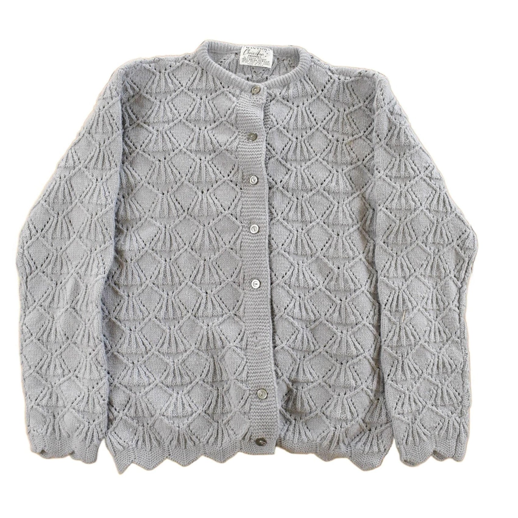 Vintage 1980s Wintuk Chris Ann Knit Cardigan Sweater Women's Small from propervintagecanada