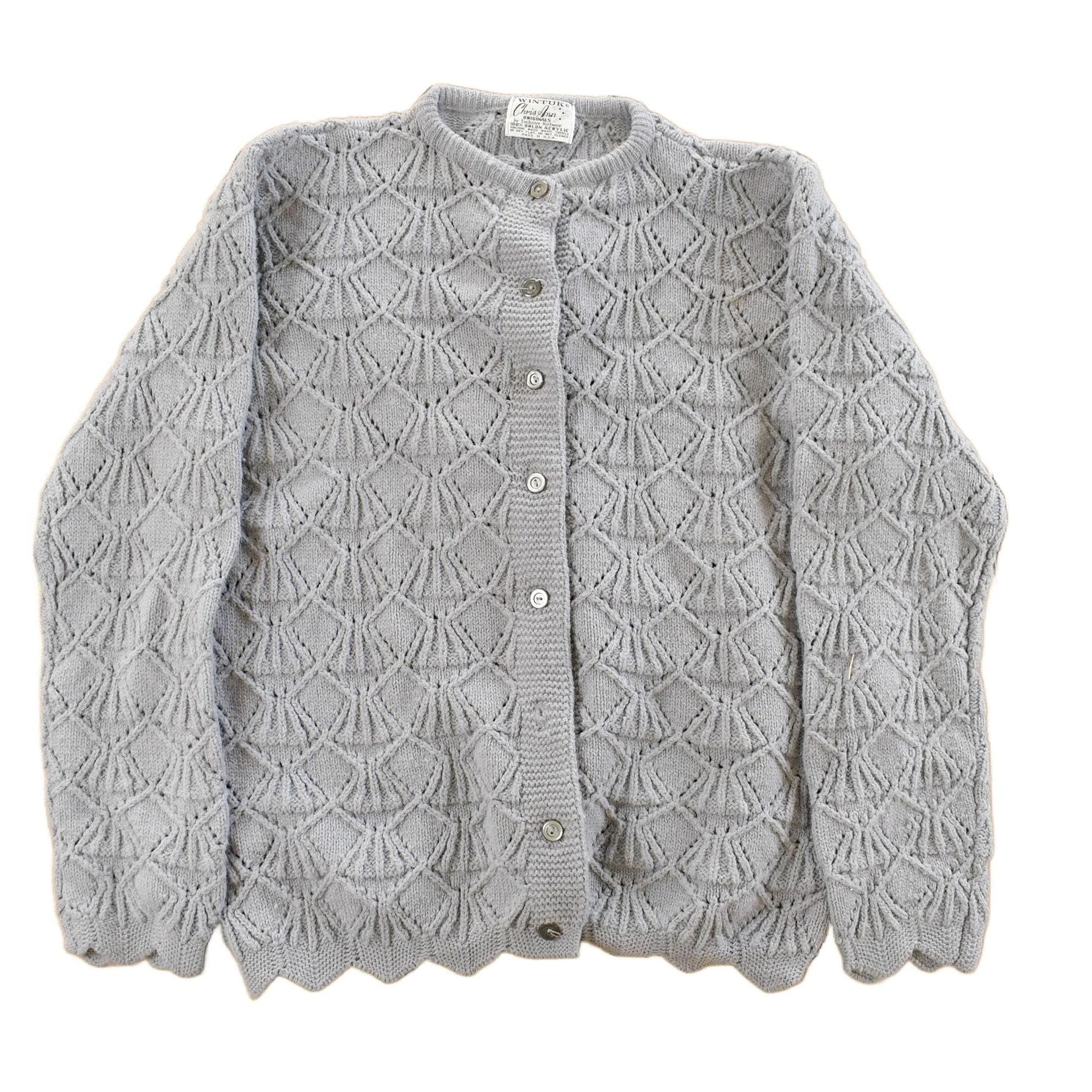 Vintage 1980s Wintuk Chris Ann Knit Cardigan Sweater Women's Small from propervintagecanada