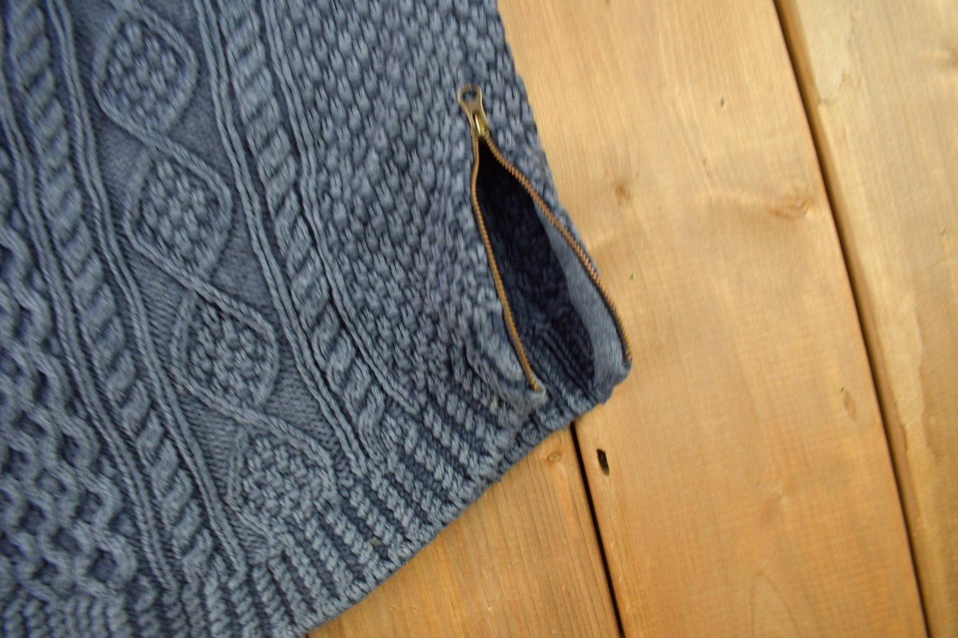 Vintage 1980s Women's 3D Cable Knitted Sweater Women's Large from propervintagecanada