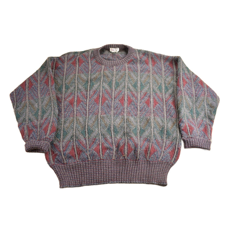 Vintage 1980s Wool Blend Knit Sweater Men's XL from propervintagecanada