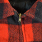 Vintage 1980s Wool Buffalo Plaid Button Up Shacket Men's XL from propervintagecanada