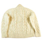 Vintage 1980s Wool Cable Knit Shawl Collar Sweater Women's Medium from propervintagecanada