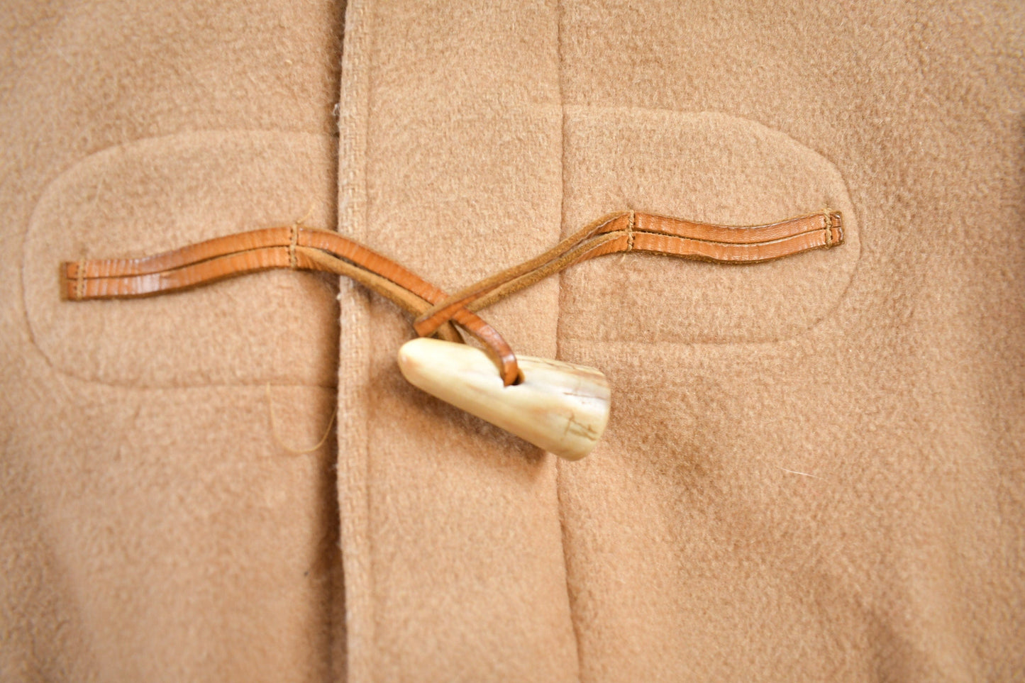 Vintage 1980s Wool Duffle Coat Men's Large from propervintagecanada