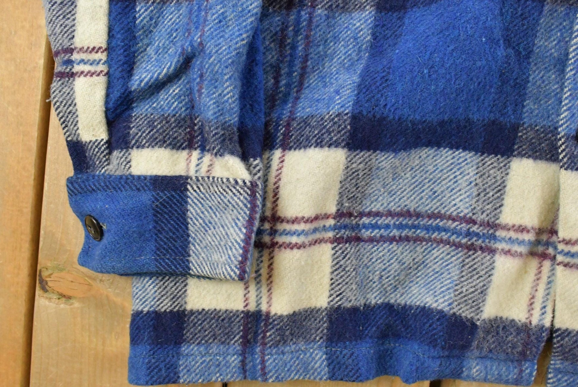 Vintage 1980s Wool Flannel Shirt Jacket Men's Medium from propervintagecanada