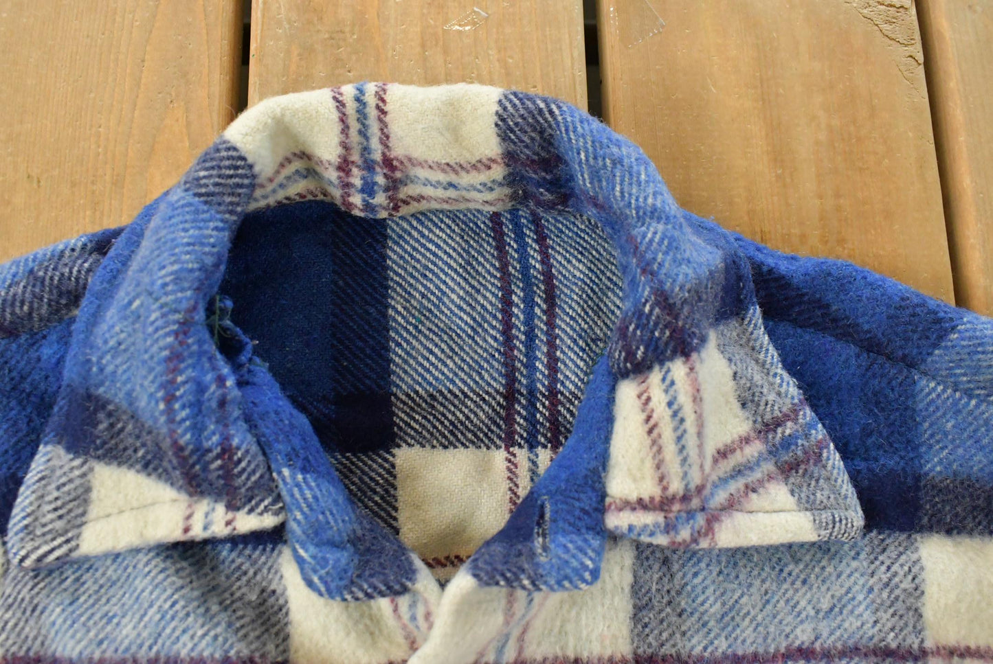 Vintage 1980s Wool Flannel Shirt Jacket Men's Medium from propervintagecanada