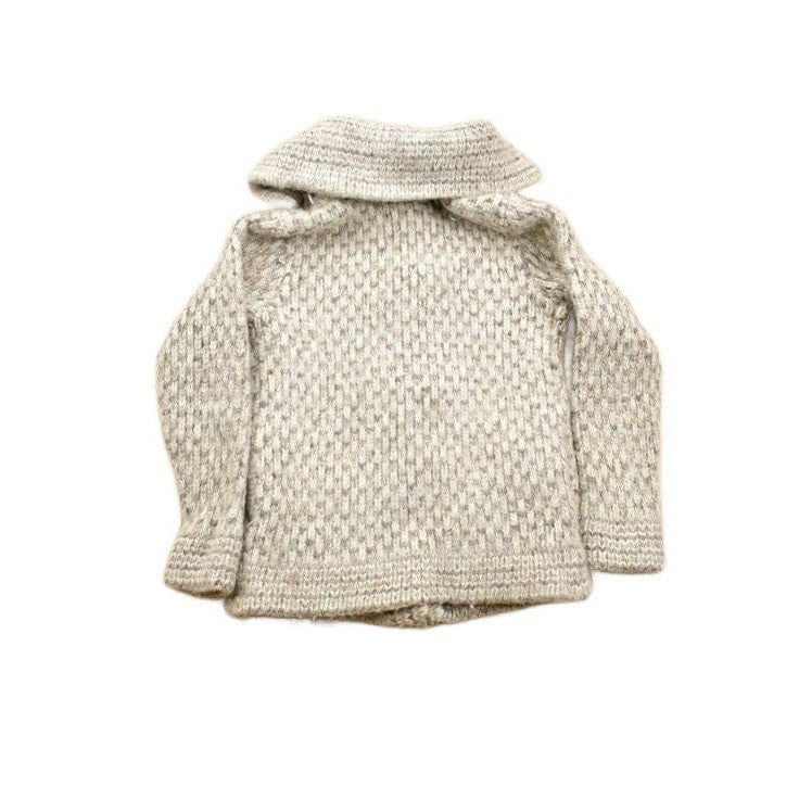 Vintage 1980s Wool Knit Button Up Sweater Men's Medium from propervintagecanada