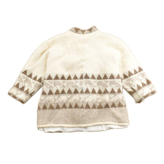 Vintage 1980s Wool Knit Button Up Sweater Men's Medium from propervintagecanada
