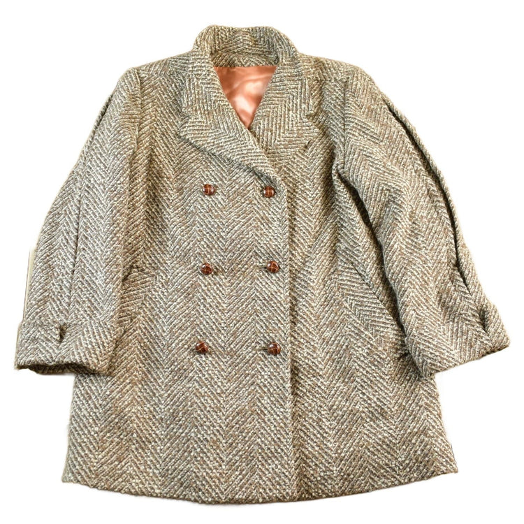 Vintage 1980s Wool Peacoat Women's Large from propervintagecanada