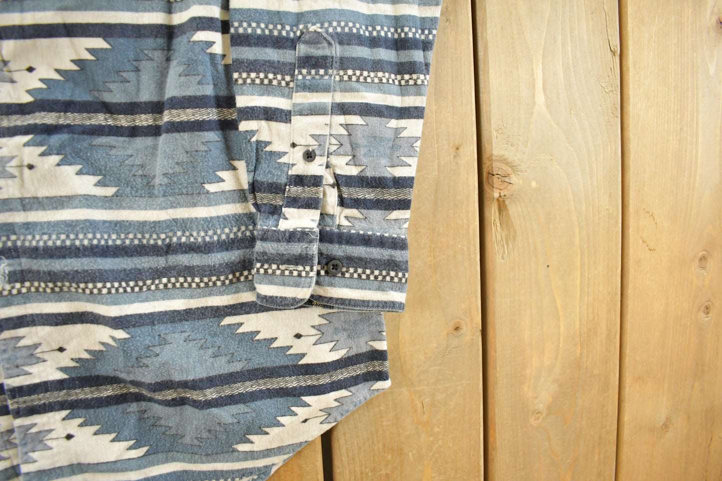 Vintage 1980s Woolrich Aztec Western Button Up Shirt Men's Large from propervintagecanada