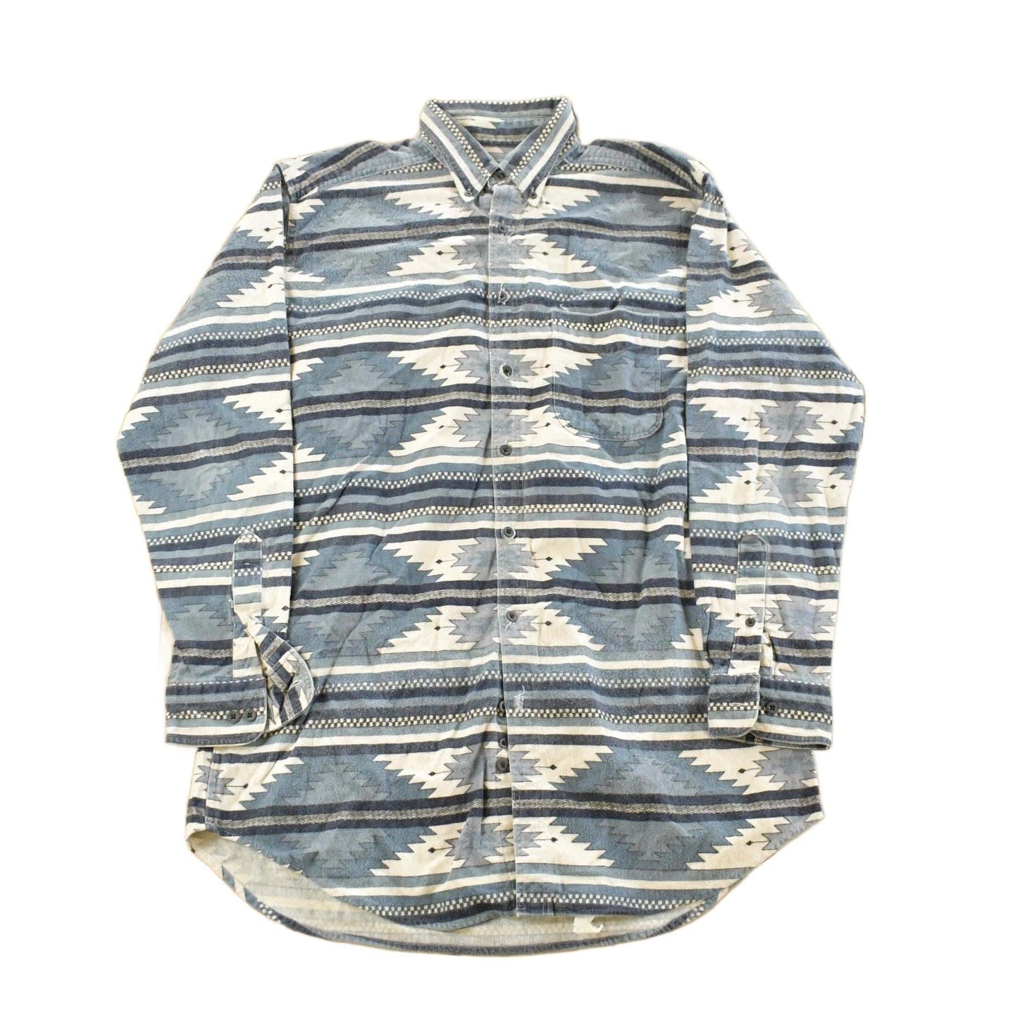Vintage 1980s Woolrich Aztec Western Button Up Shirt Men's Large from propervintagecanada