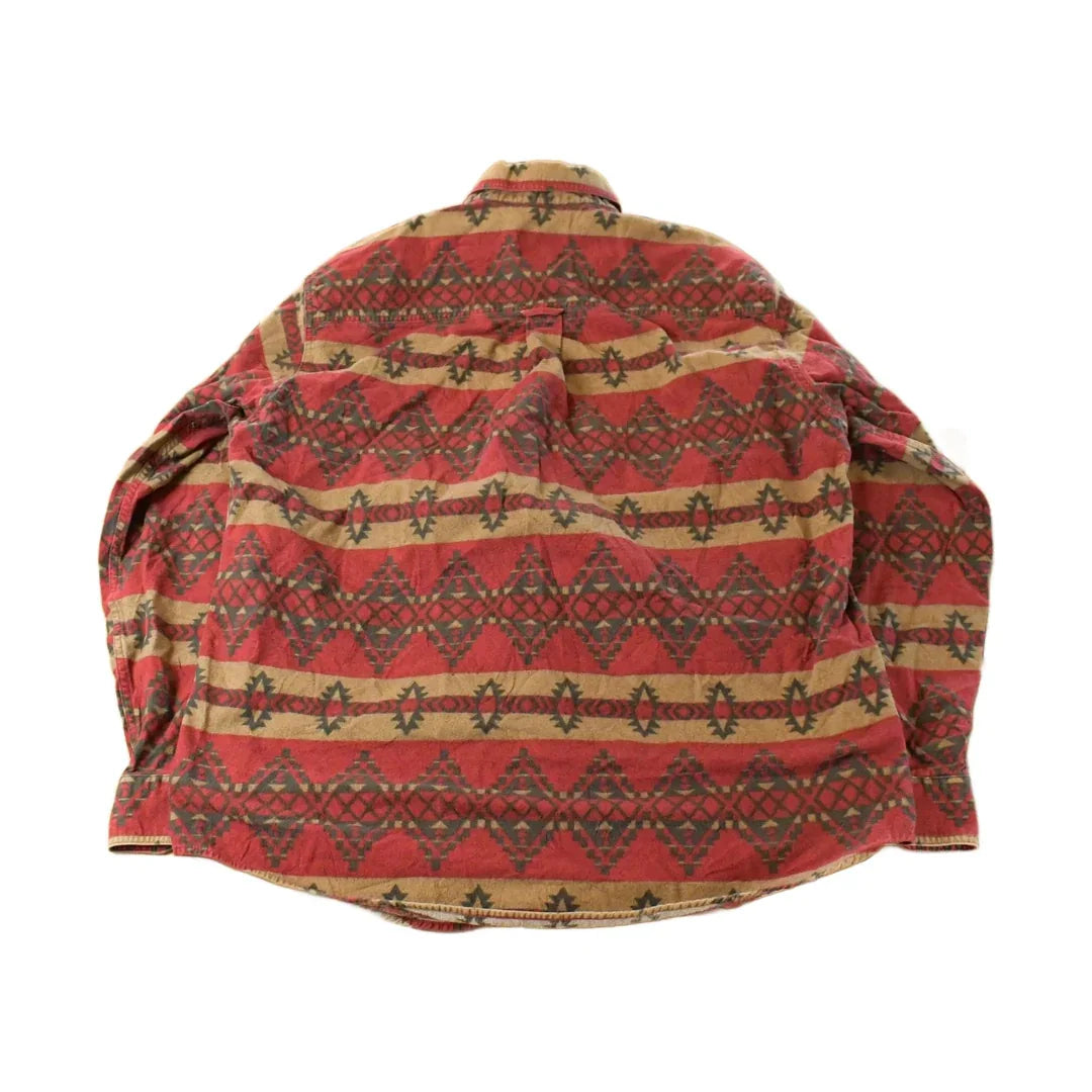 Vintage 1980s Woolrich Aztec Western Button Up Shirt Men's XL Men's Large from propervintagecanada