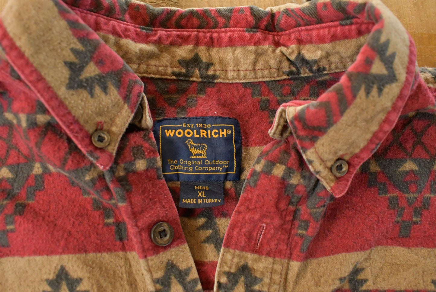 Vintage 1980s Woolrich Aztec Western Button Up Shirt Men's XL Men's Large from propervintagecanada