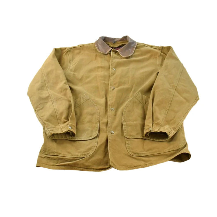 Vintage 1980s Woolrich Blanket Lined Chore Barn Jacket Men's L / Outerwear / 80s Outdoors / Made in USA / Outdoorsman from propervintagecanada