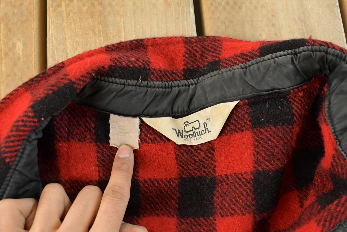 Vintage 1980s Woolrich Buffalo Plaid Flannel Button Up Shirt Men's 2XL from propervintagecanada