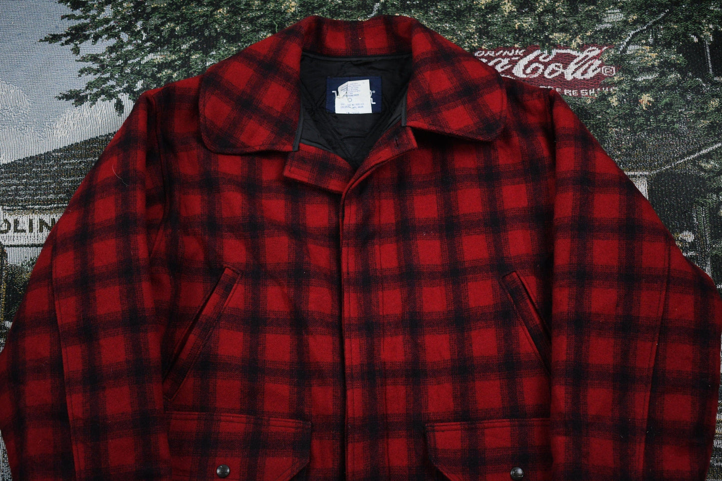 Vintage 1980s Woolrich Buffalo Plaid Hunting Jacket Men's XL from propervintagecanada