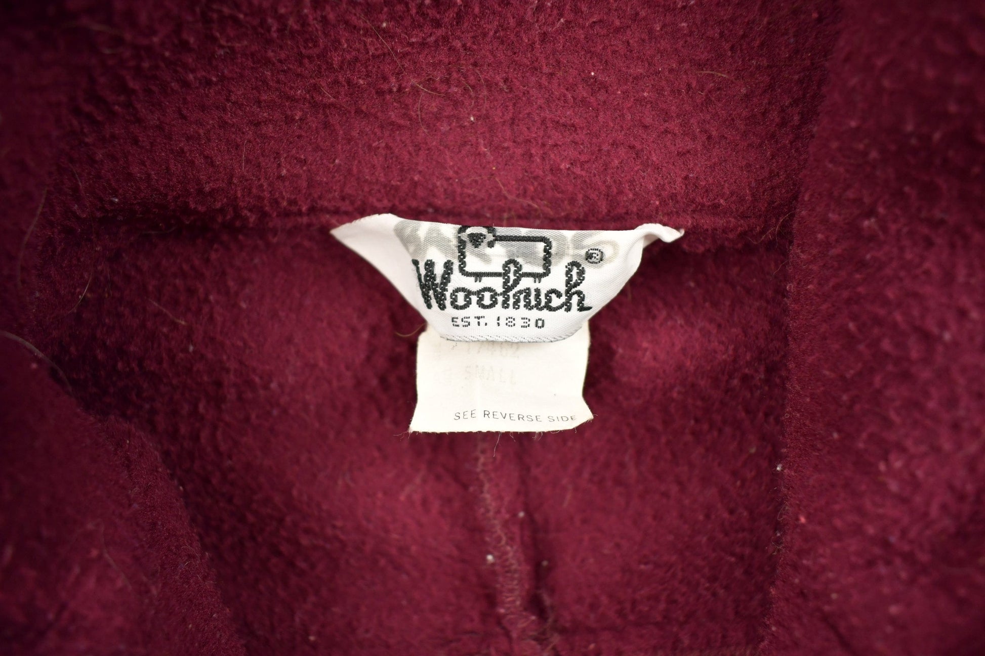 Vintage 1980s Woolrich Fleece Zip Up Sweater Men's Small from propervintagecanada