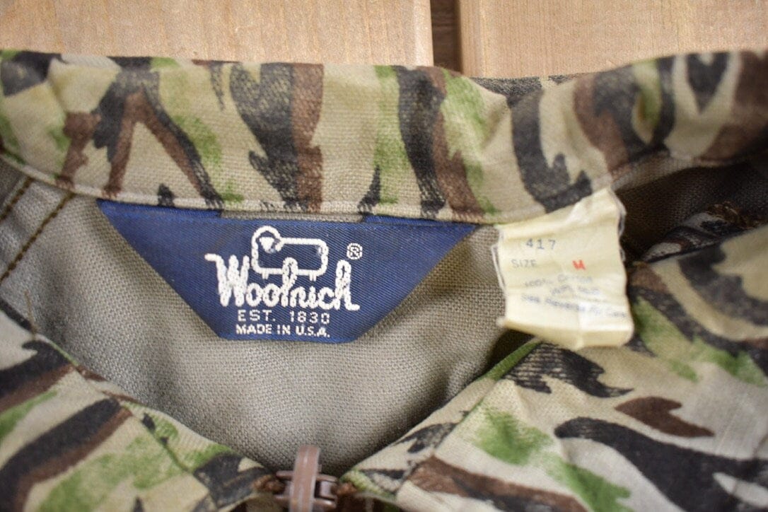 Vintage 1980s Woolrich Tree Bark Camo Jacket Men's Small from propervintagecanada
