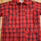 Vintage 1980s Woolrich Wool Buffalo Plaid Button Up Jacket Men's Medium from propervintagecanada