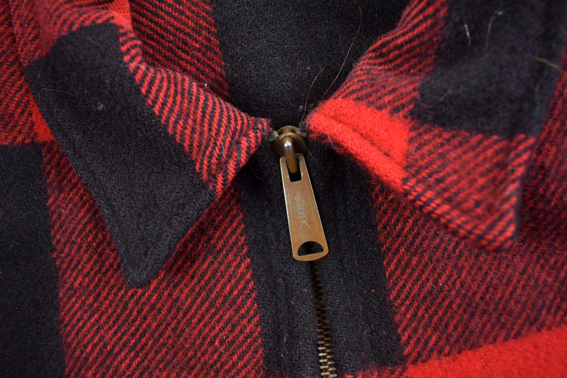 Vintage 1980s Woolrich Wool Buffalo Plaid Button Up Shacket Men's Large from propervintagecanada
