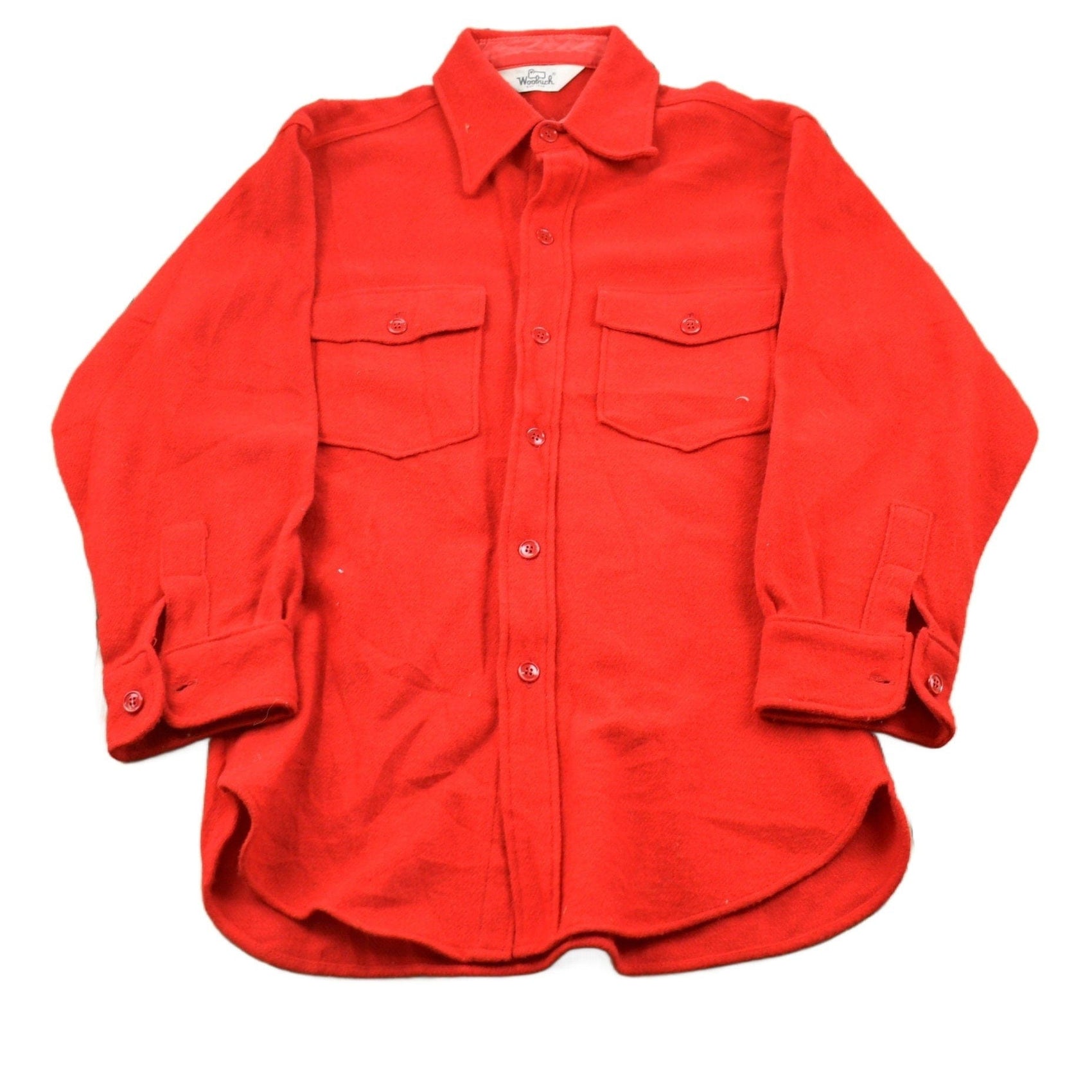 Vintage 1980s Woolrich Wool Button Up Board Shirt Men's Small from propervintagecanada