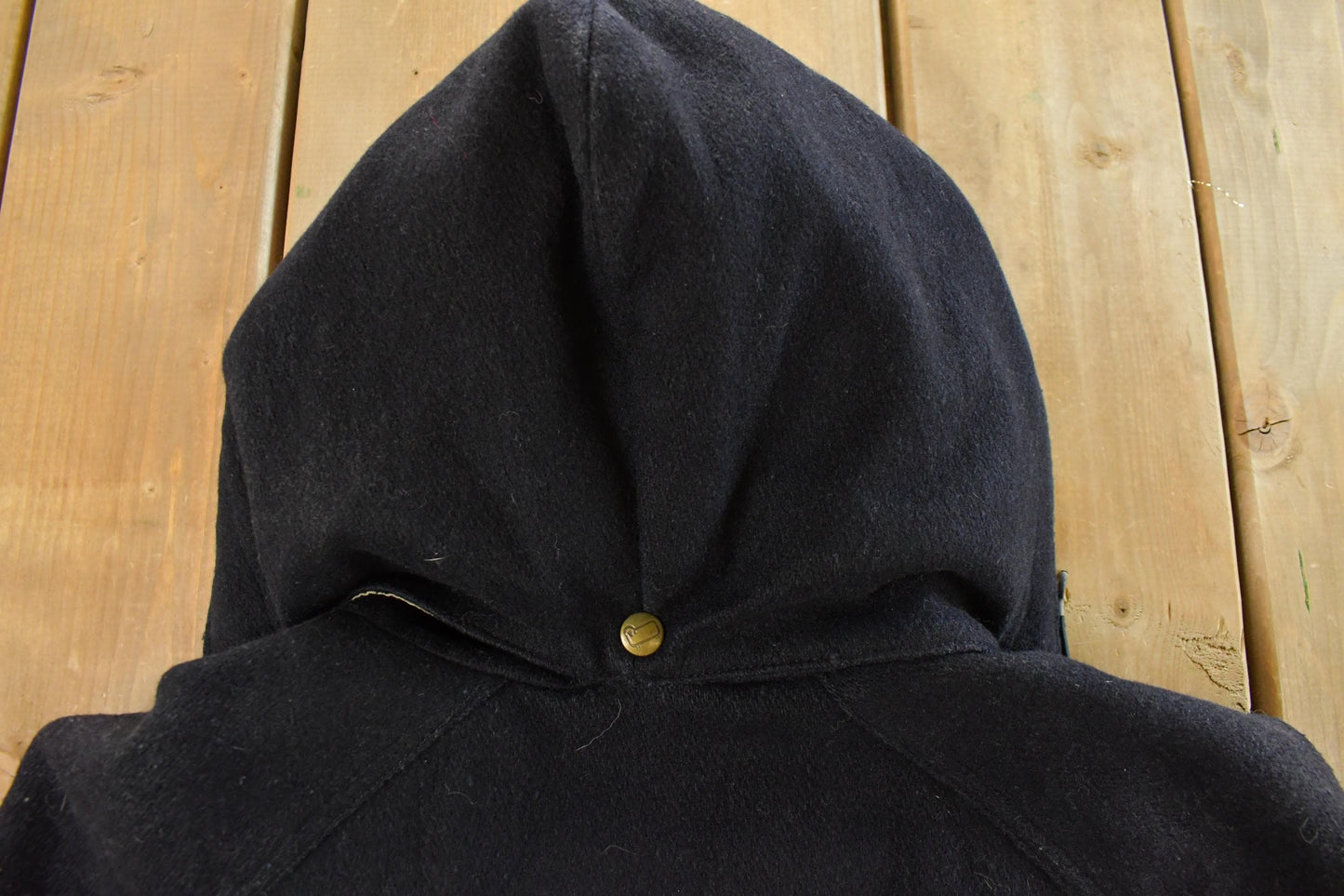 Vintage 1980s Woolrich Wool Hooded Jacket Men's Large from propervintagecanada