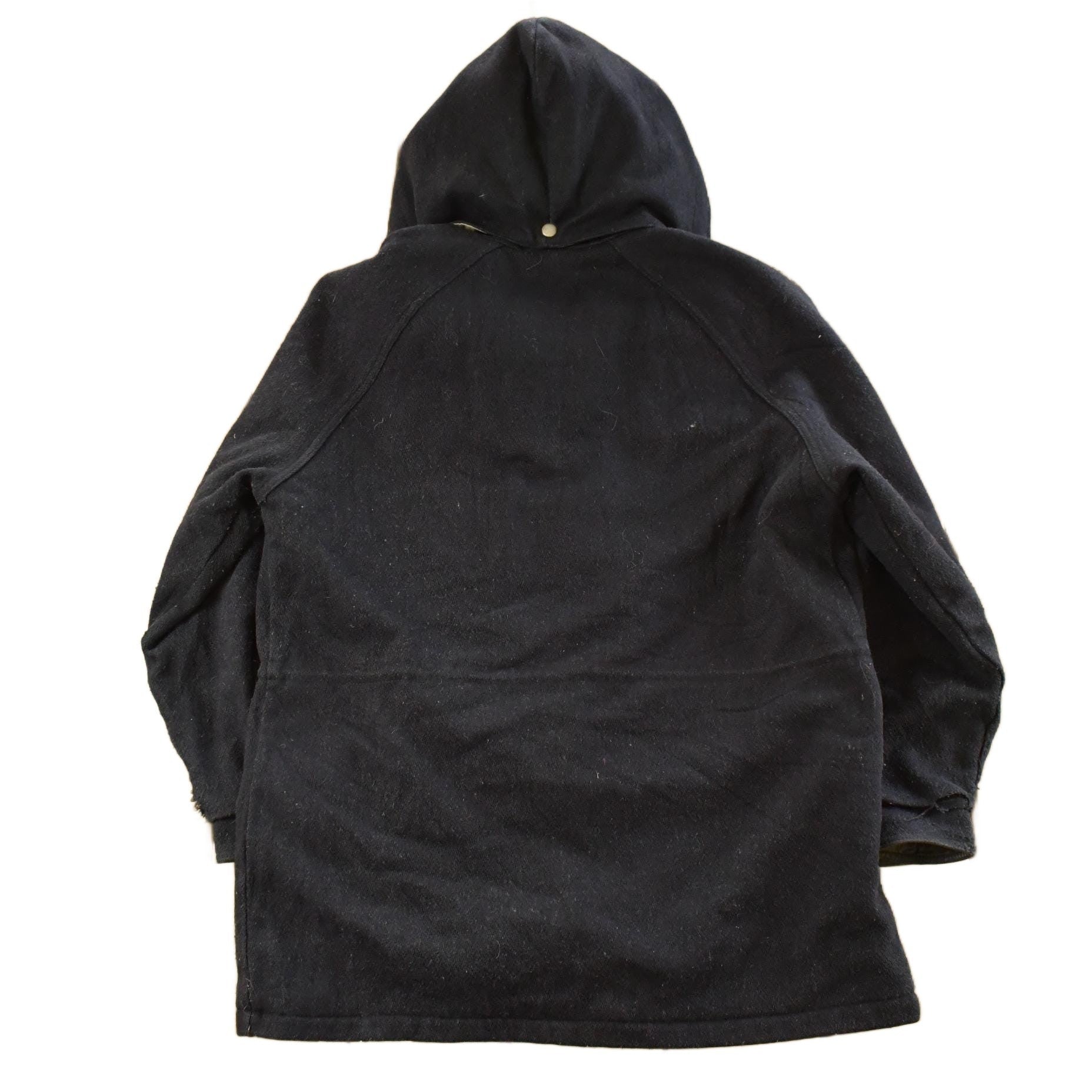 Vintage 1980s Woolrich Wool Hooded Jacket Men's Large from propervintagecanada