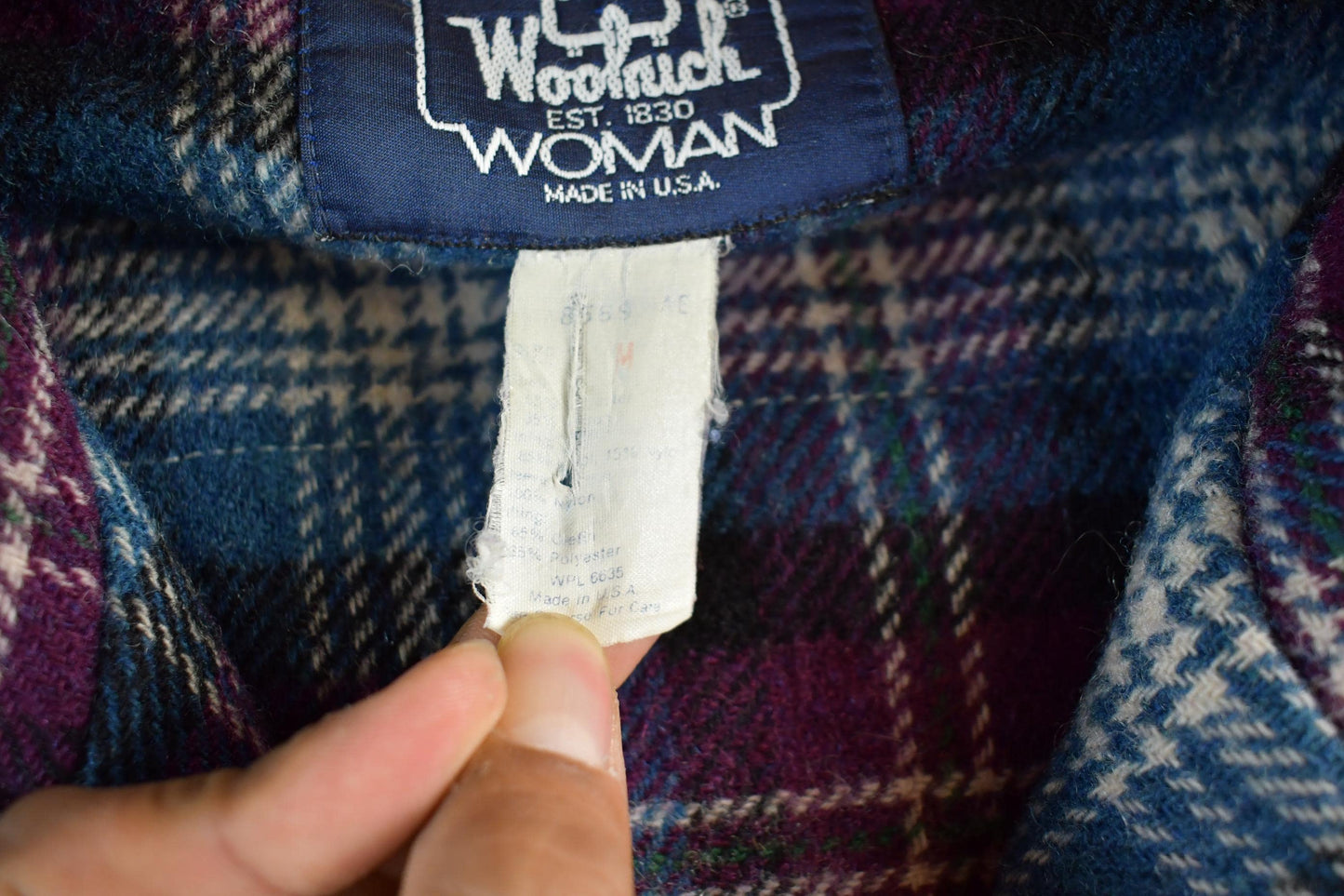 Vintage 1980s Woolrich Wool Jacket Womens Medium from propervintagecanada