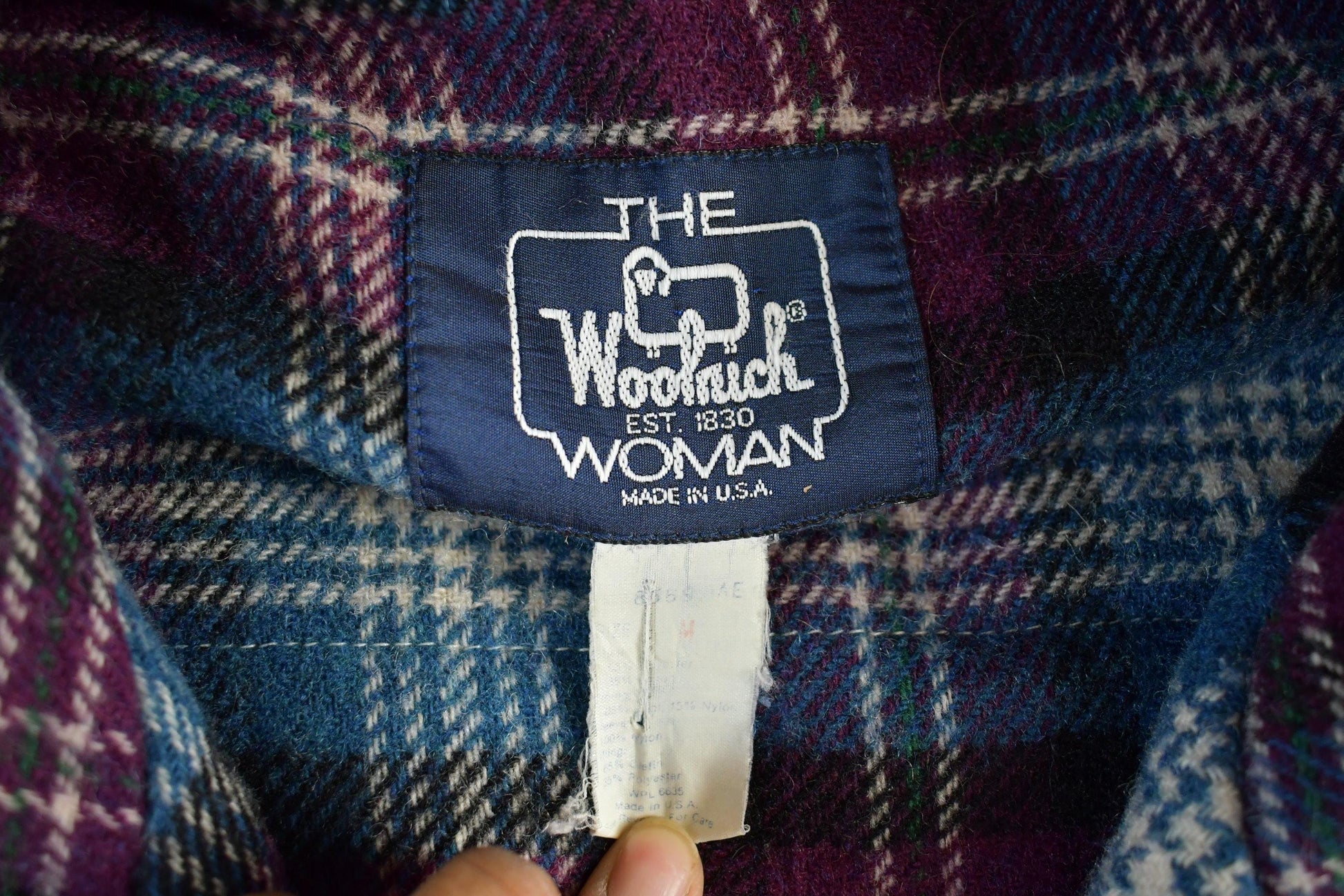 Vintage 1980s Woolrich Wool Jacket Womens Medium from propervintagecanada