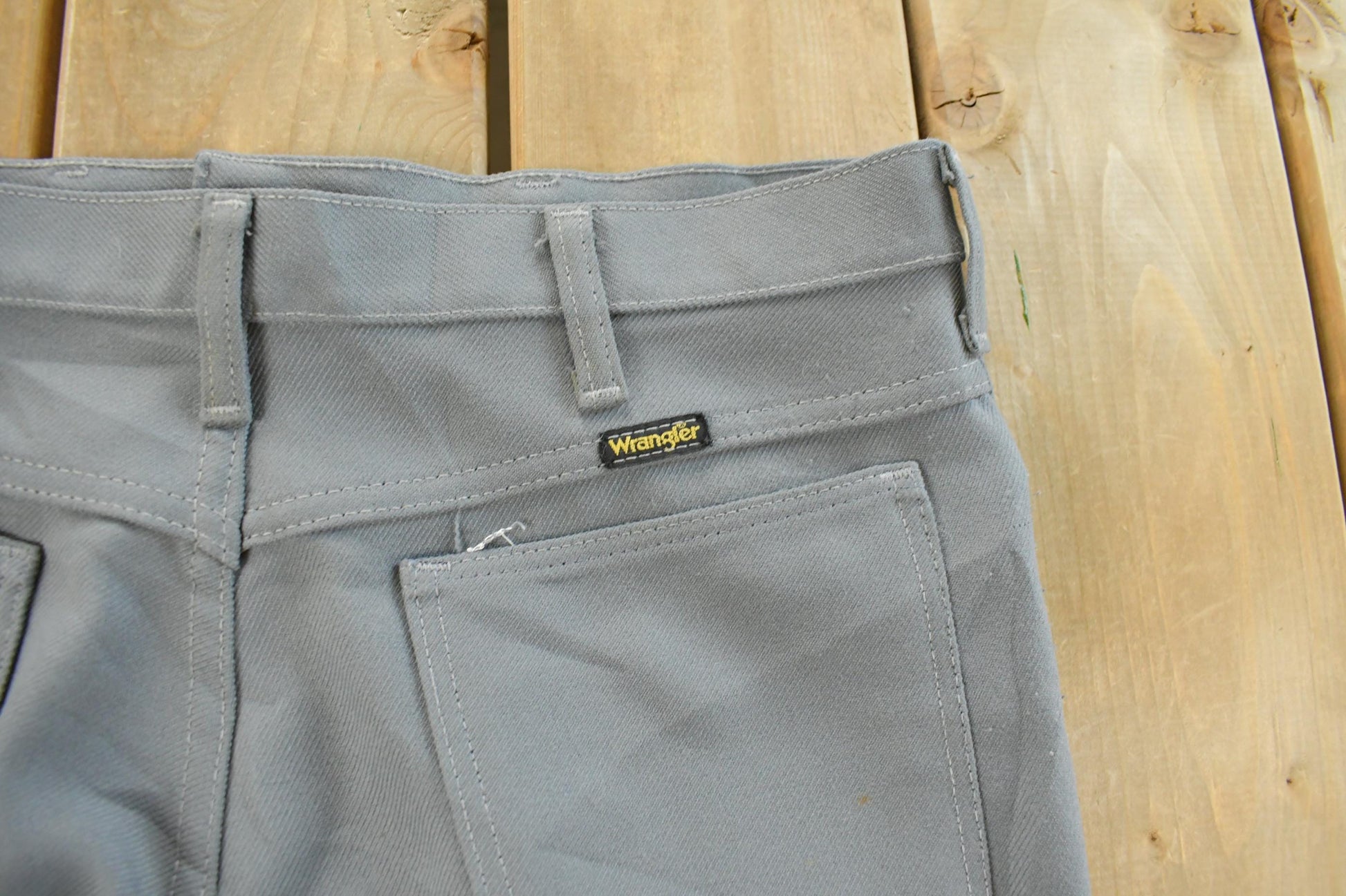 Vintage 1980s Wrangler Cowboy Wrancher Pants Men's 33 x 30 from propervintagecanada