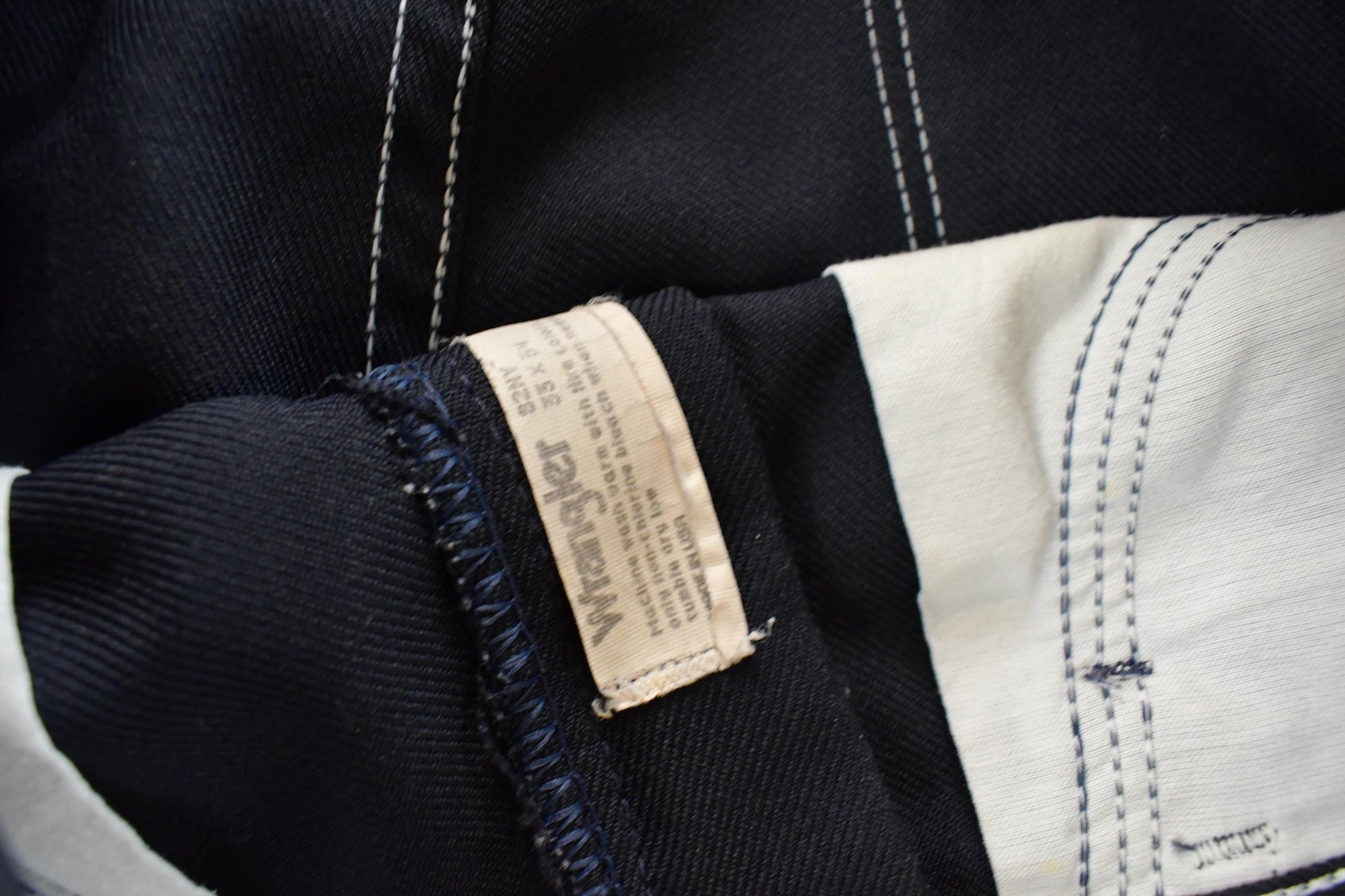 Vintage 1980s Wrangler Cowboy Wrancher Pants Men's 33 x 34 from propervintagecanada