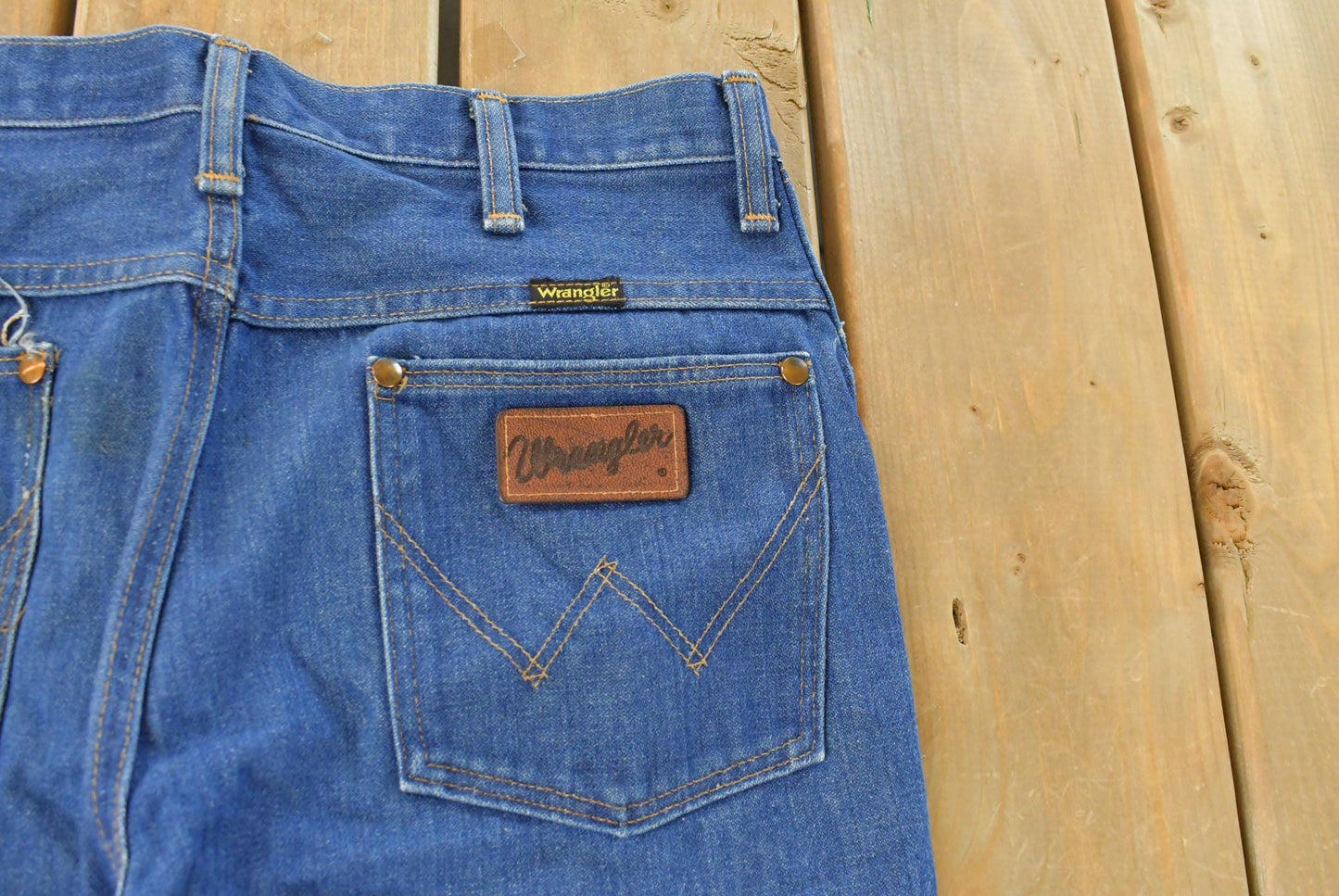 Vintage 1980s Wrangler Denim Jeans Men's 32 x 33 from propervintagecanada