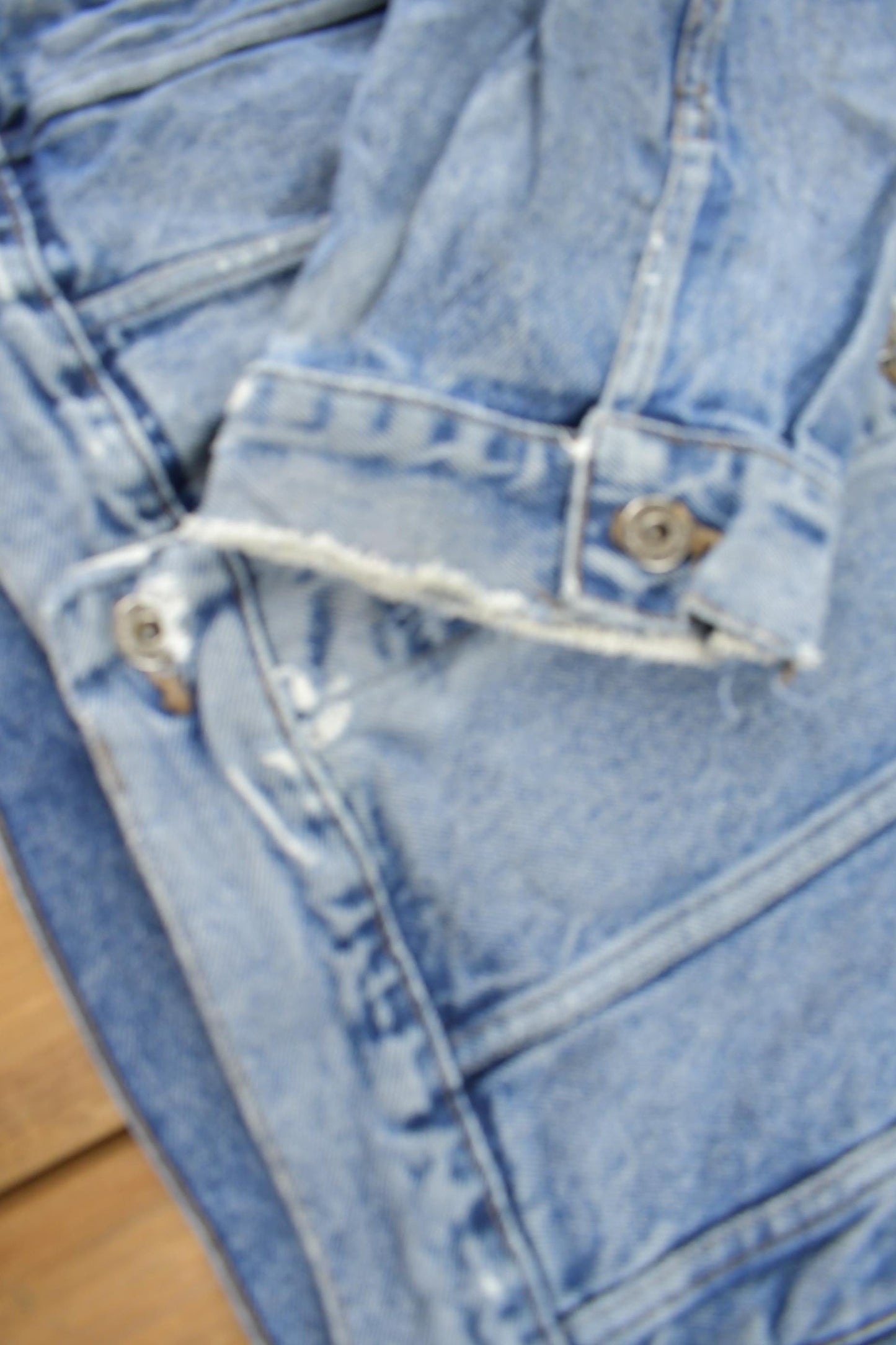Vintage 1980s Wrangler Hero Light Wash Jean Jacket Men's 2XL from propervintagecanada