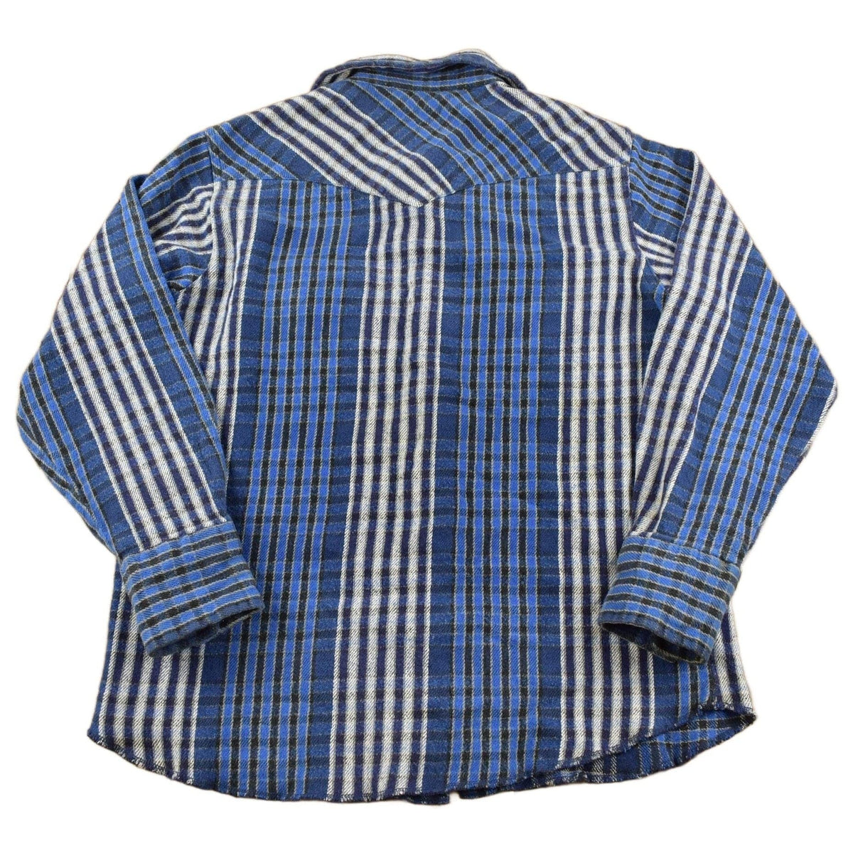 Vintage 1980s Wrangler Plaid Button Up Western Shirt Men's Medium from propervintagecanada