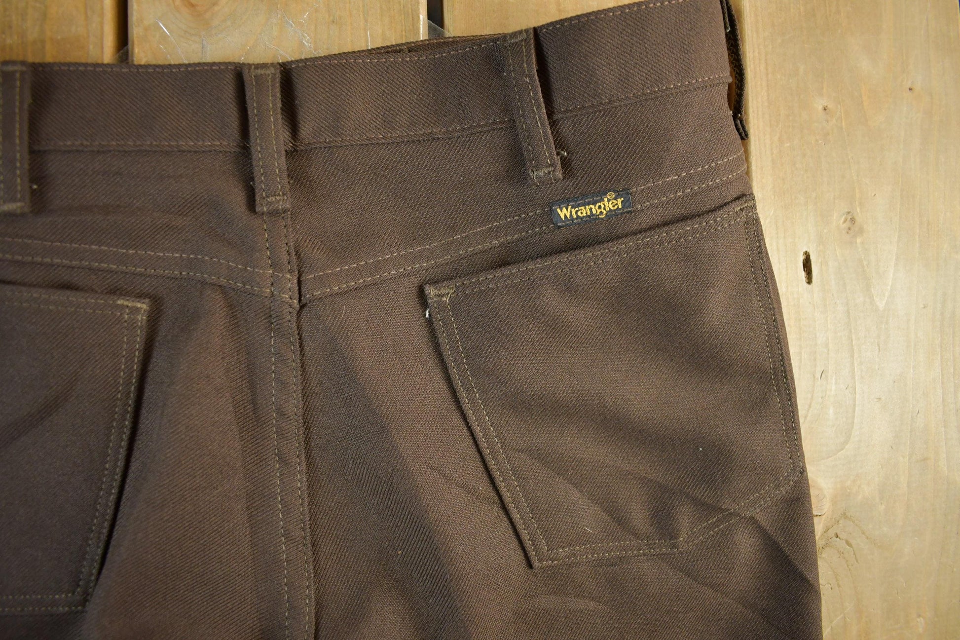 Vintage 1980s Wrangler Rancher Denim Jeans Men's 33 x 33 from propervintagecanada