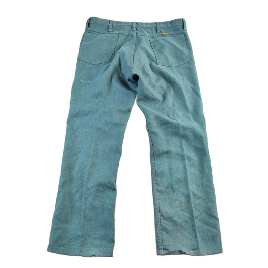 Vintage 1980s Wrangler Rancher Denim Jeans Men's 34 x 29 from propervintagecanada