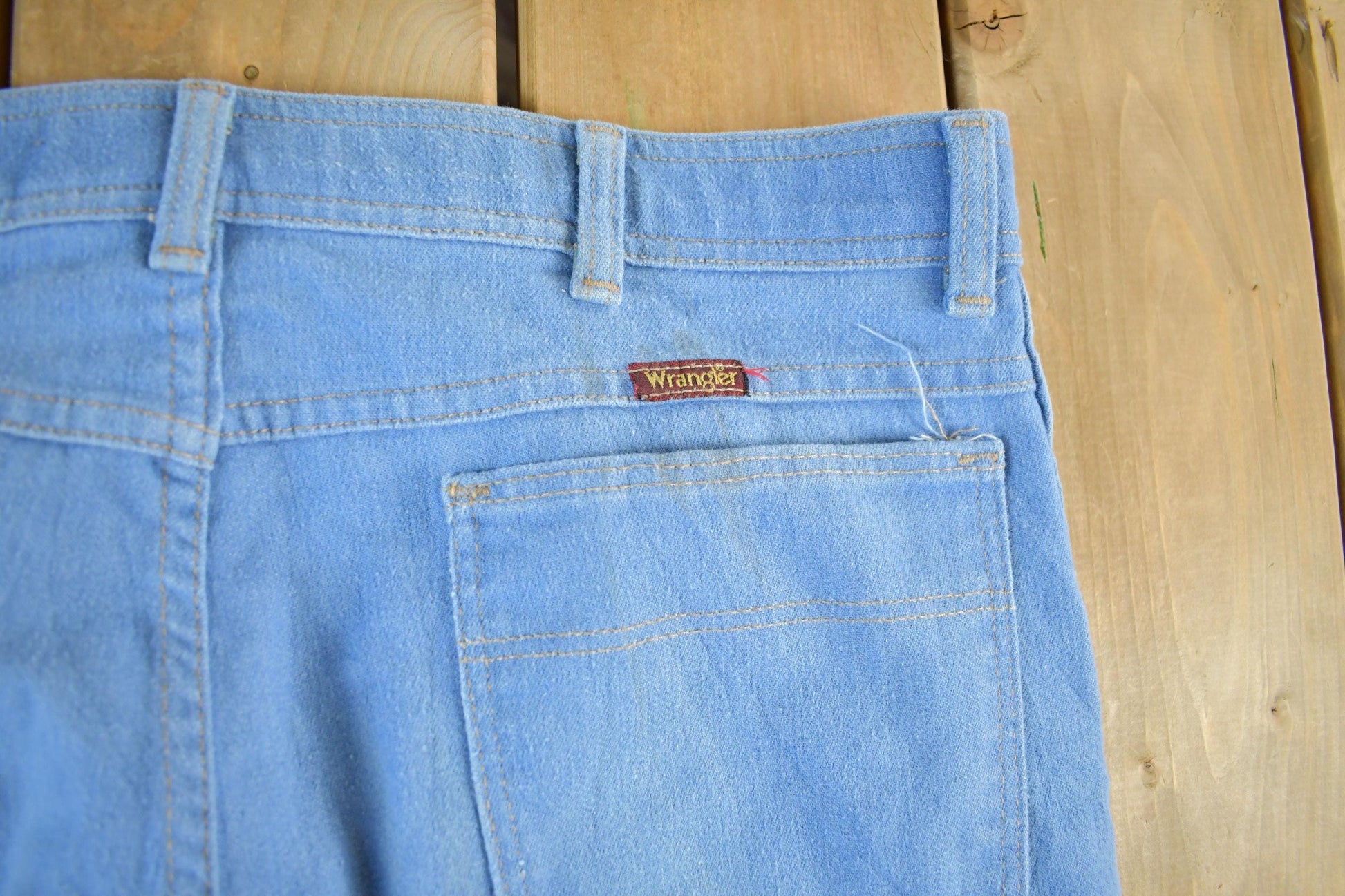 Vintage 1980s Wrangler Rancher Denim Jeans Men's 35 X 29 from propervintagecanada