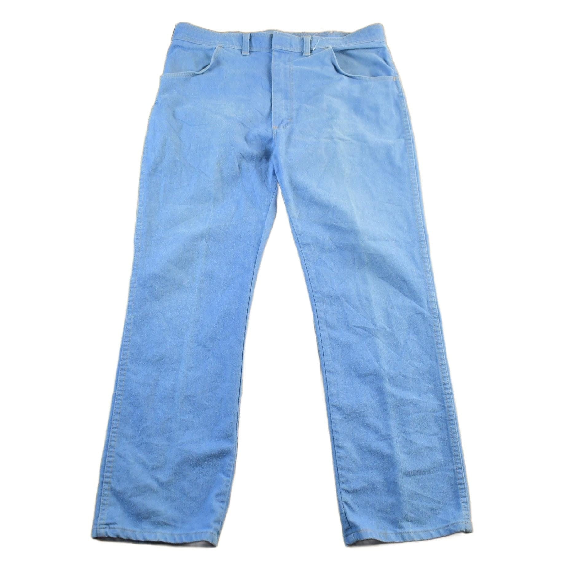Vintage 1980s Wrangler Rancher Denim Jeans Men's 35 X 29 from propervintagecanada