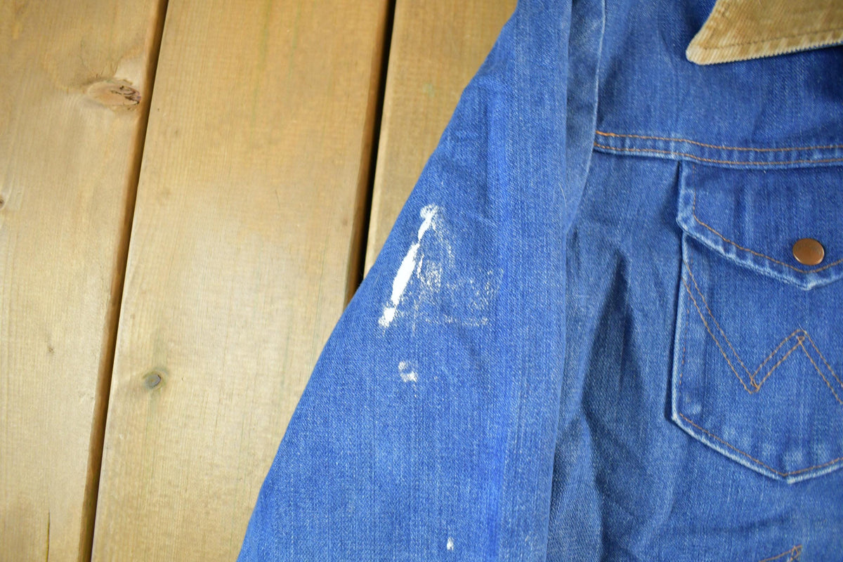 Vintage 1980s Wrangler Western Wear Blanket Lined Denim Jean Jacket Men's 44 Men's Medium from propervintagecanada