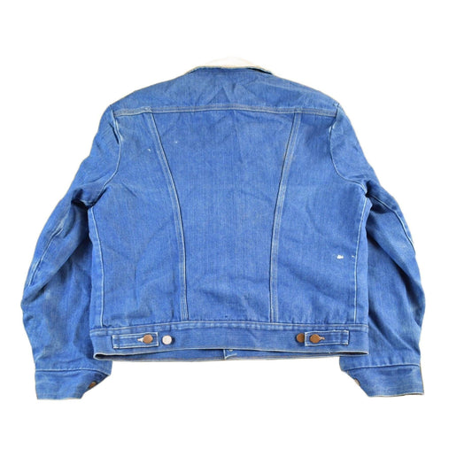 Vintage 1980s Wrangler Western Wear Blanket Lined Denim Jean Jacket Men's 44 Men's Medium from propervintagecanada