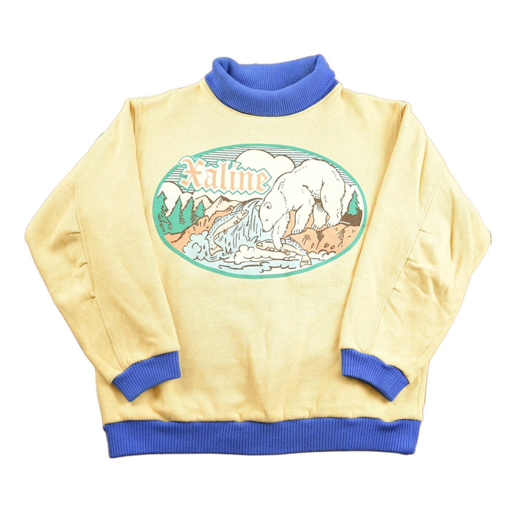 Vintage 1980s Xaline Polar Bear Fish Theme Turtleneck Men's Large from propervintagecanada