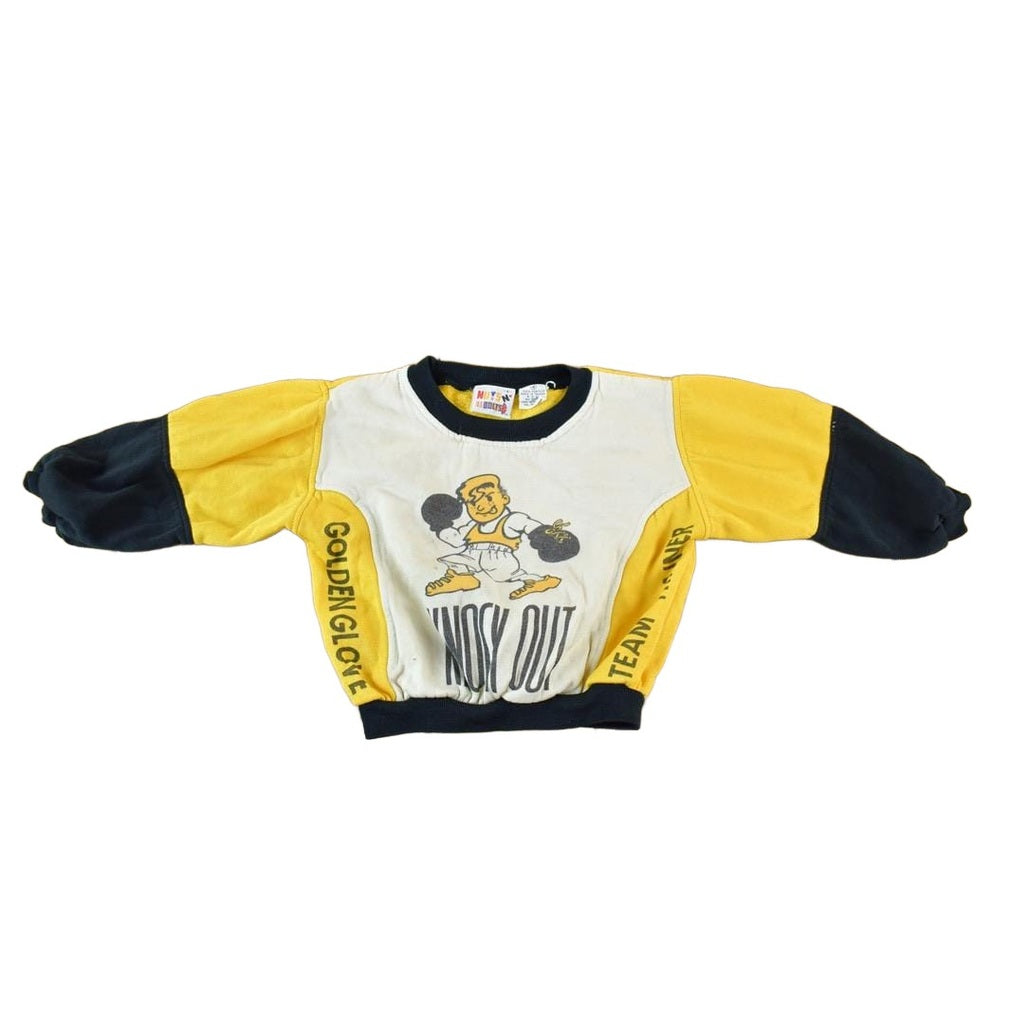 Vintage 1980s Youth Knock Out Boxing Souvenir Single Stitch Graphic Print T-Shirt Toddler 4T