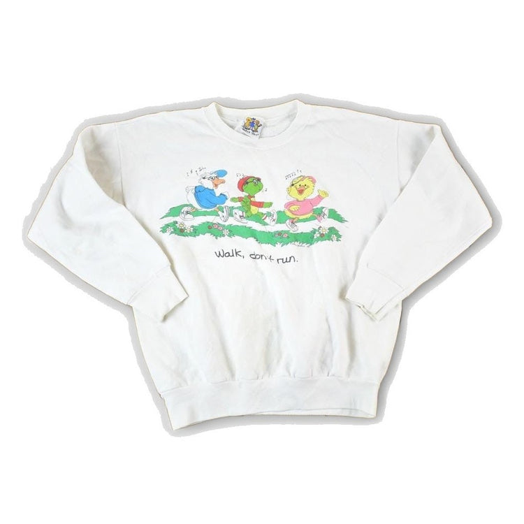 Vintage 1980s Youth Suzy Zoo Walk Don't Run Crewneck Sweatshirt Youth S from propervintagecanada