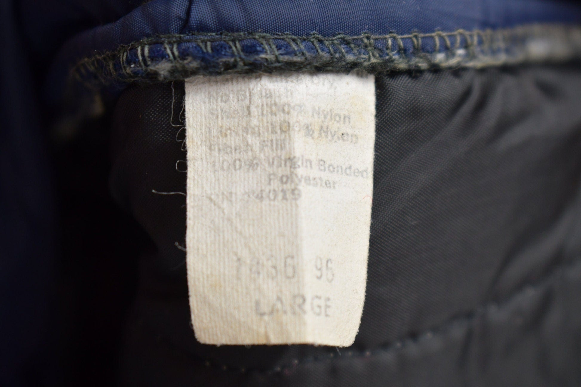 Vintage 1980s Zip Up Puffer Vest Men's Large from propervintagecanada