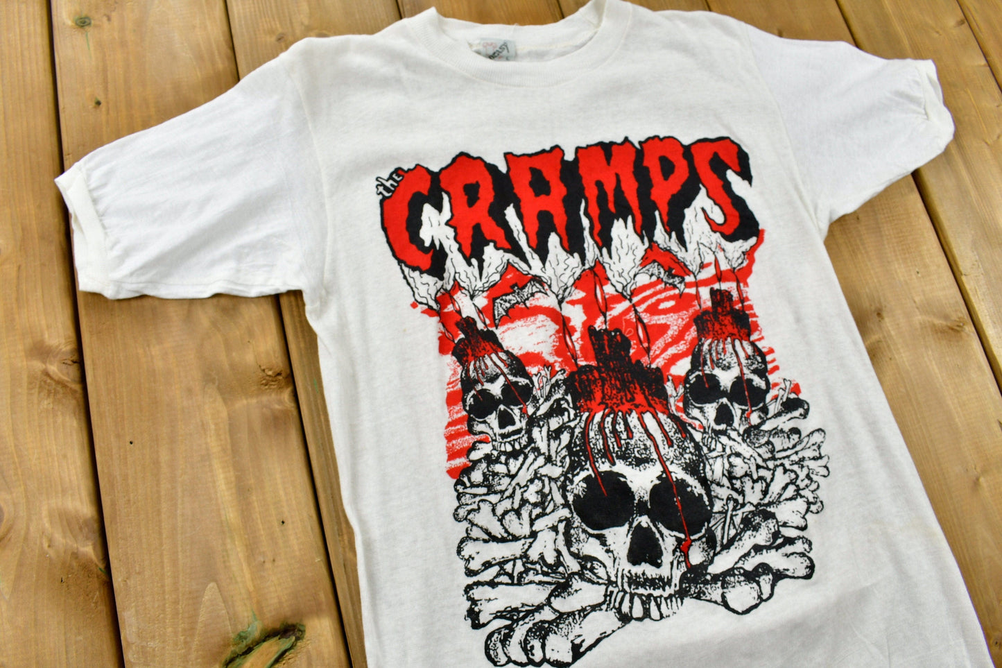 Vintage 1981 Cramps Rockin' Bones Tour T-shirt Men's Small from propervintagecanada