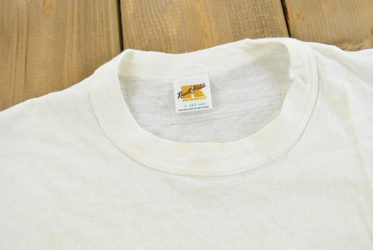 Vintage 1981 Russell Athletic Temple Centennial Run of the Century T-Shirt Men's M from propervintagecanada