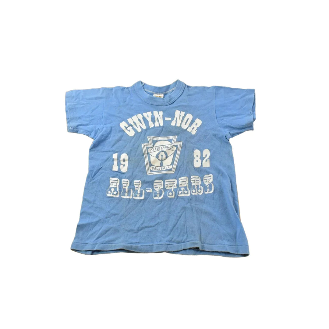 Vintage 1982 Gyn-Nor Little League Baseball T-Shirt Youth S from propervintagecanada