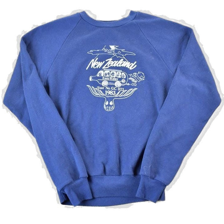 Vintage 1983 New Zealand Reef France Crewneck Sweatshirt Mens XS-S Men's Small from propervintagecanada