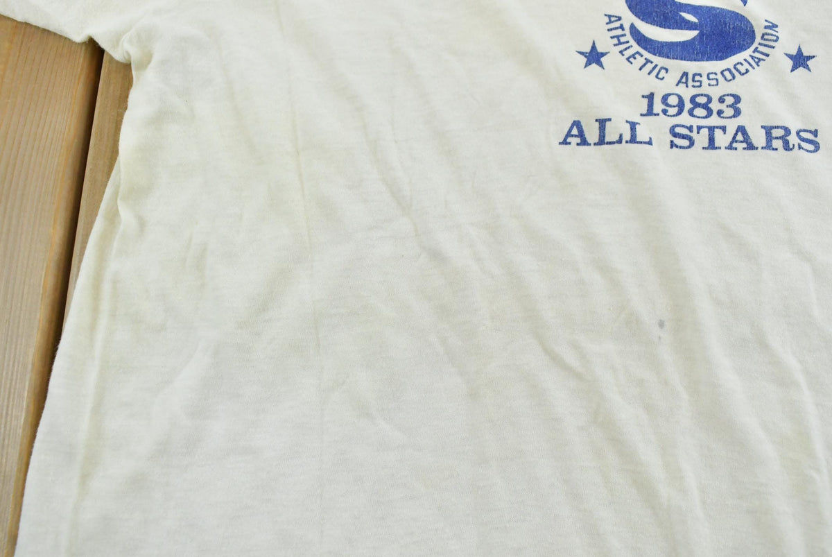 Vintage 1983 Springfield Athletic Association All Stars T-Shirt Men's XS from propervintagecanada