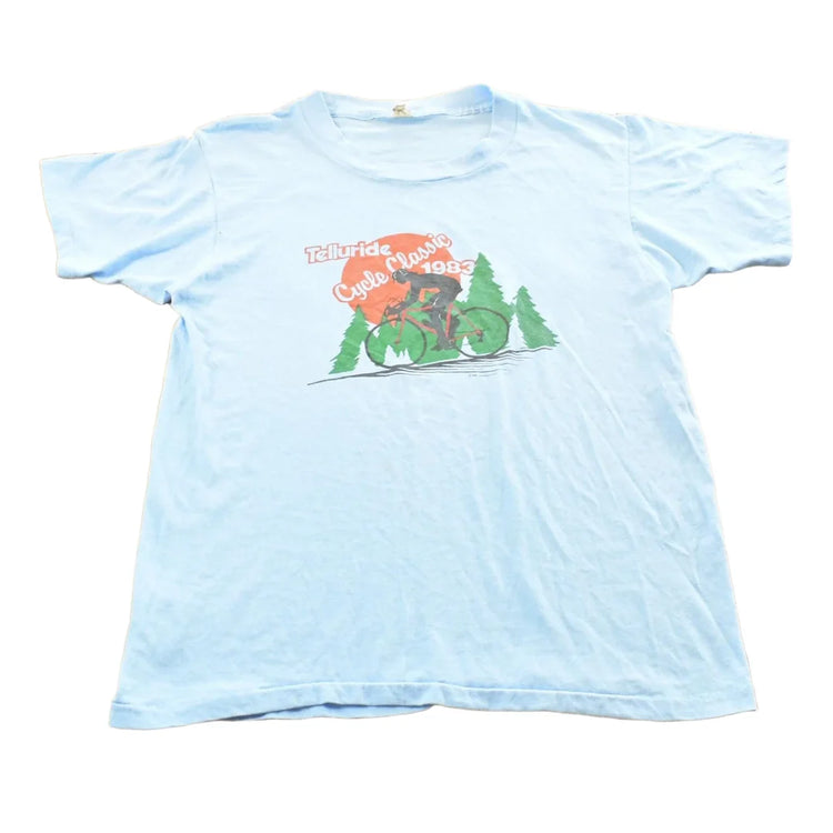 Vintage 1983 Telluride Cycle Classic Bicycle T-Shirt Men's M from propervintagecanada