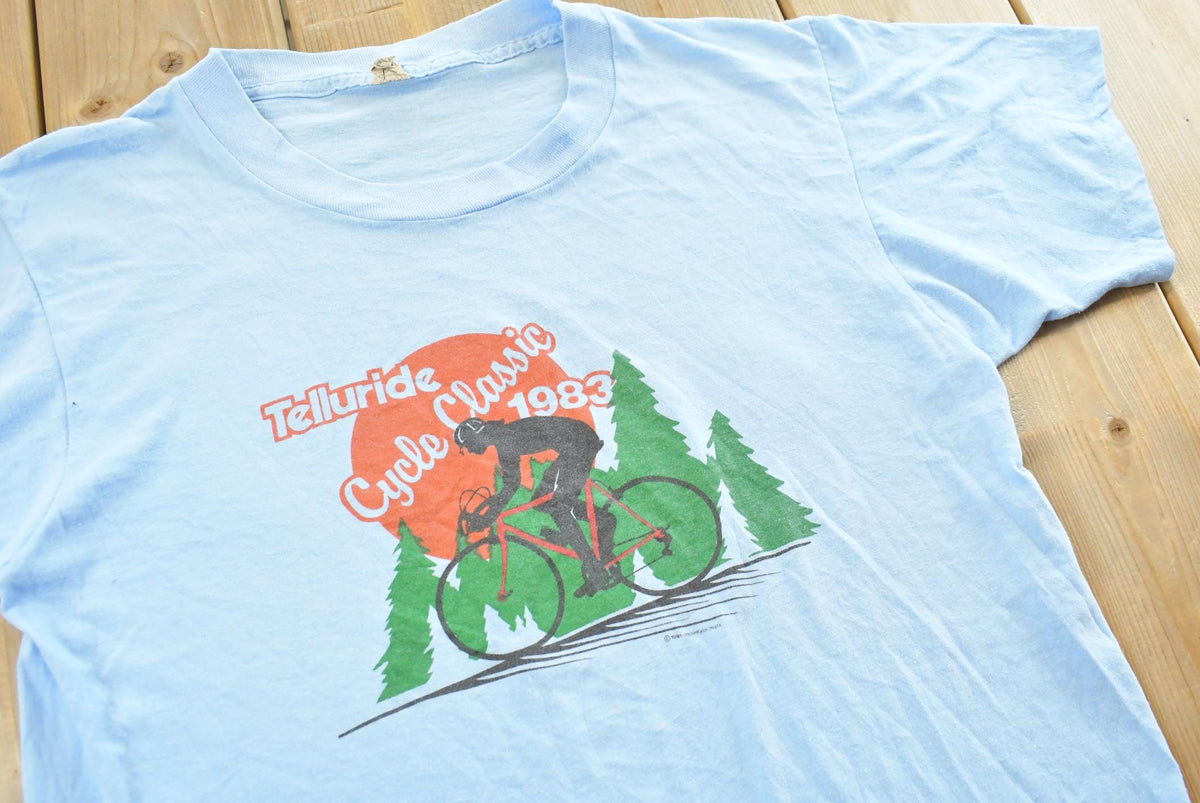 Vintage 1983 Telluride Cycle Classic Bicycle T-Shirt Men's M from propervintagecanada